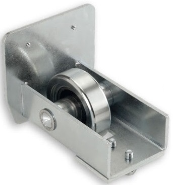Rouleau de réception inférieur inox pour portail coulissant