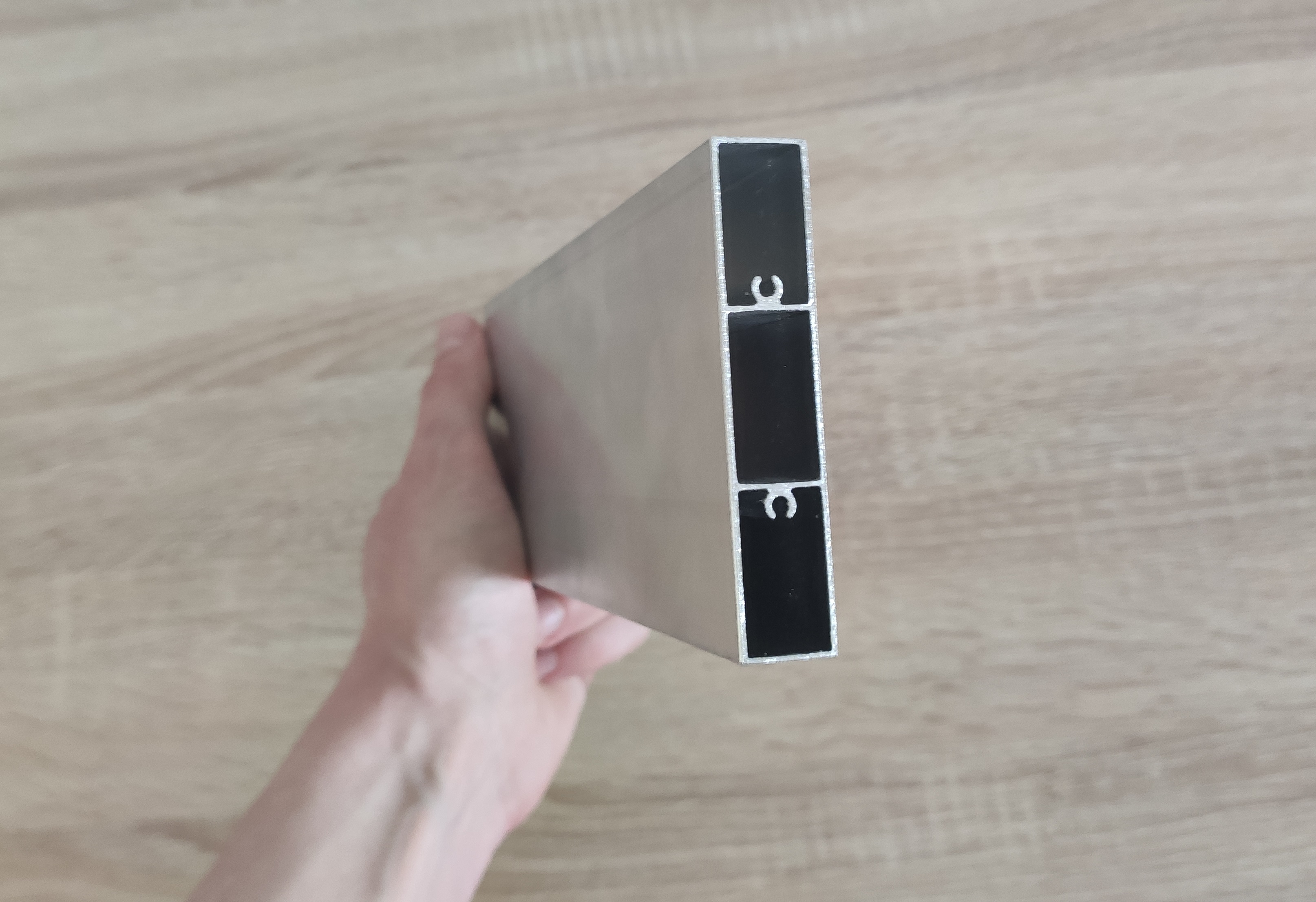 Lame rectangulaire en aluminium