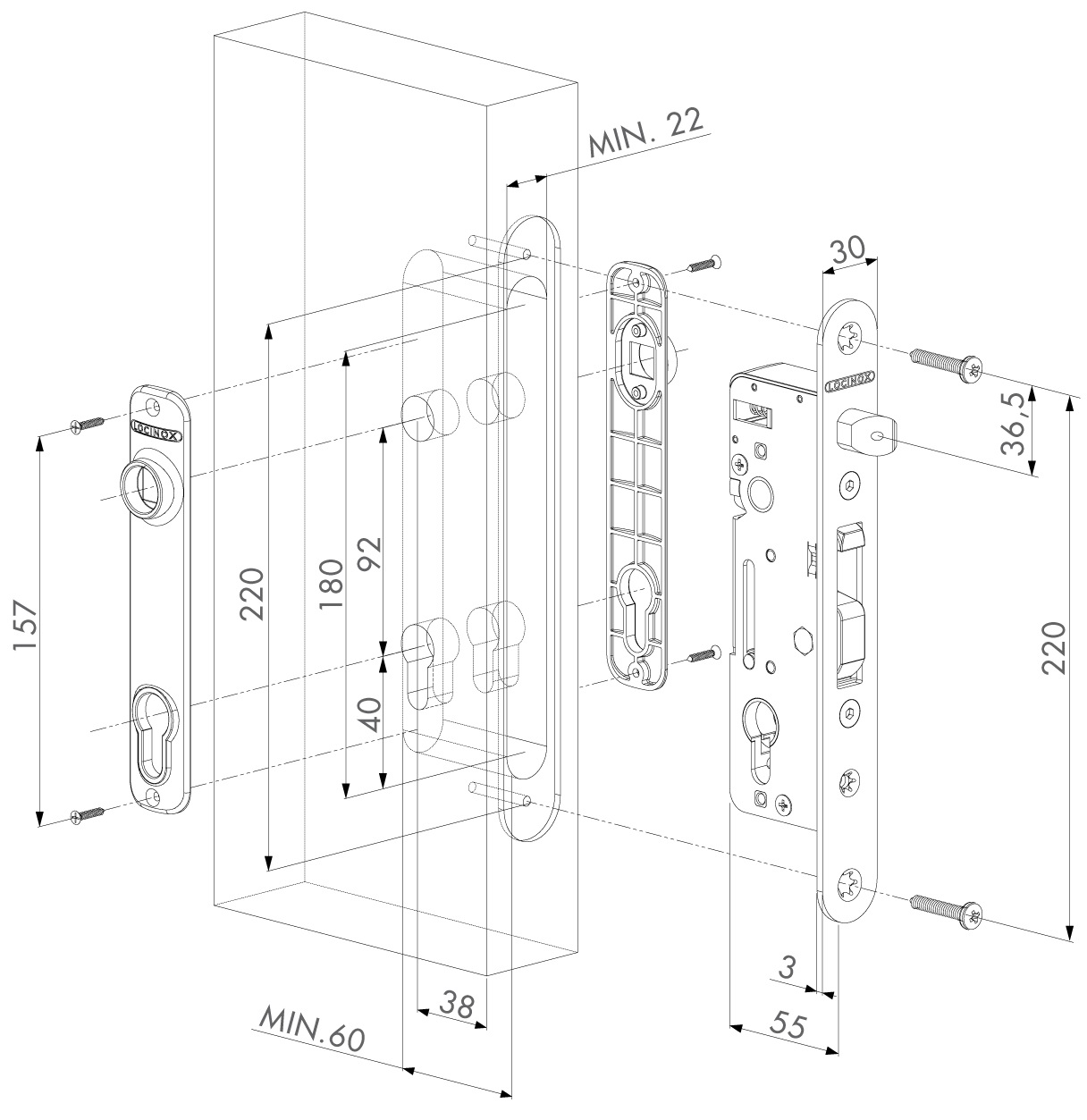 LOCINOX H-METAL - schéma