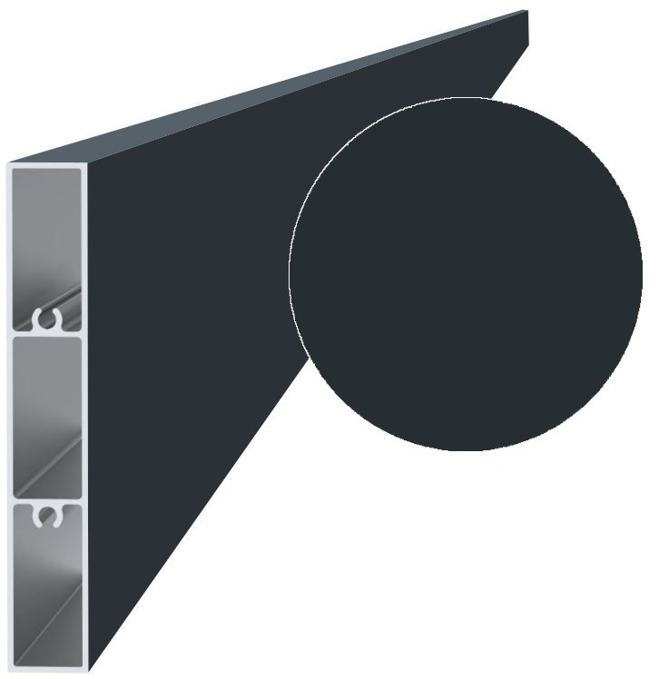 Lames anthracite à surface lisse