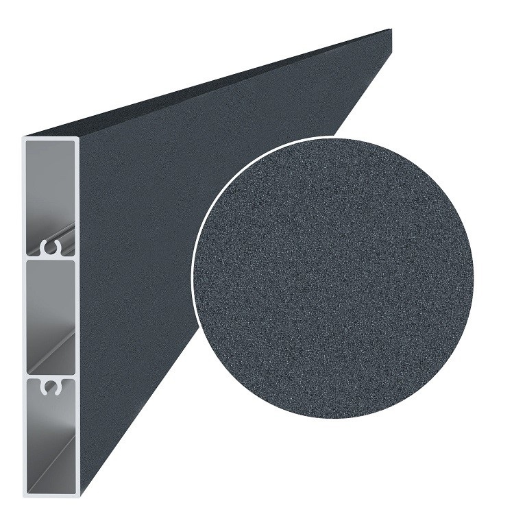 Lames anthracite texturées