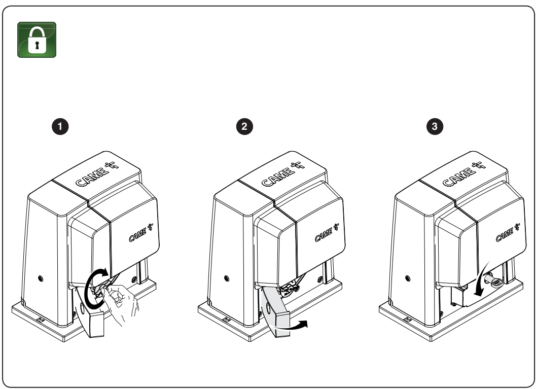 Réembrayage de l’automatisme CAME BX