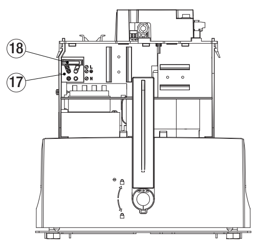 Alimentation secteur et fusible de la motorisation BXL04AGS
