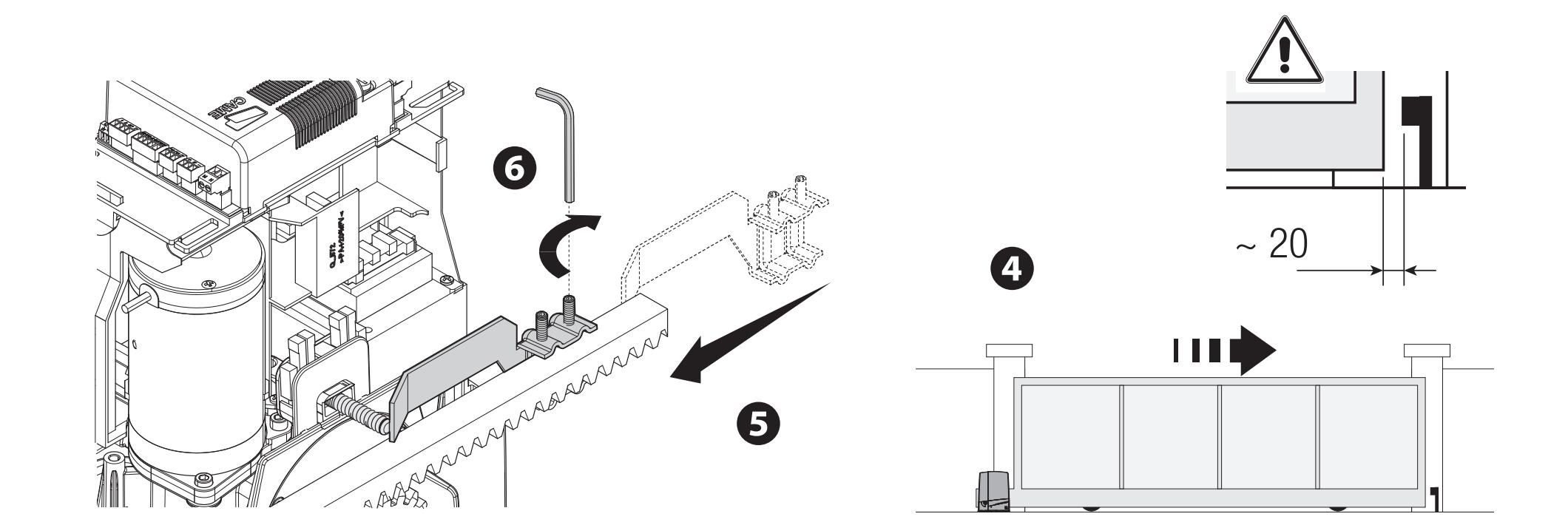 Mechanische schakelaar-aanslag bij het sluiten