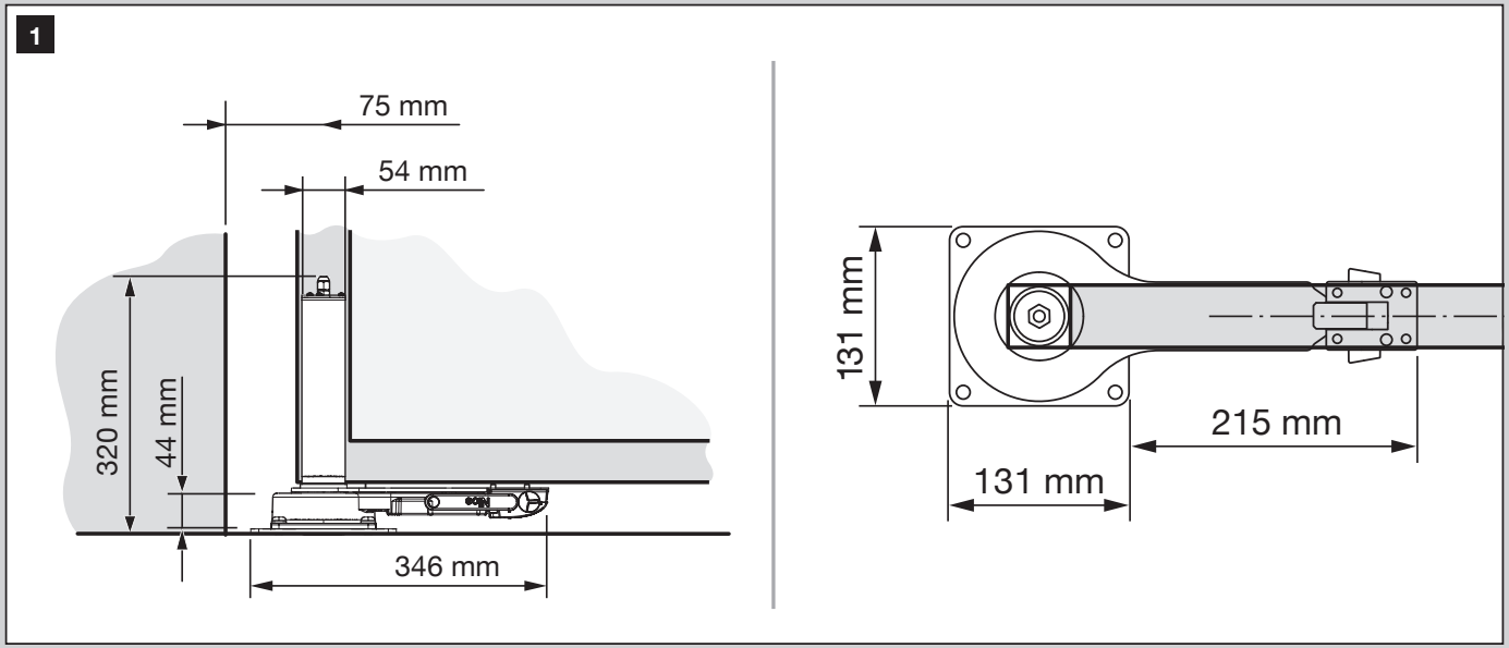 OLTRE1824 – plan coté d’origine de la motorisation OLTRE1824 – plan coté d’origine de la motorisation