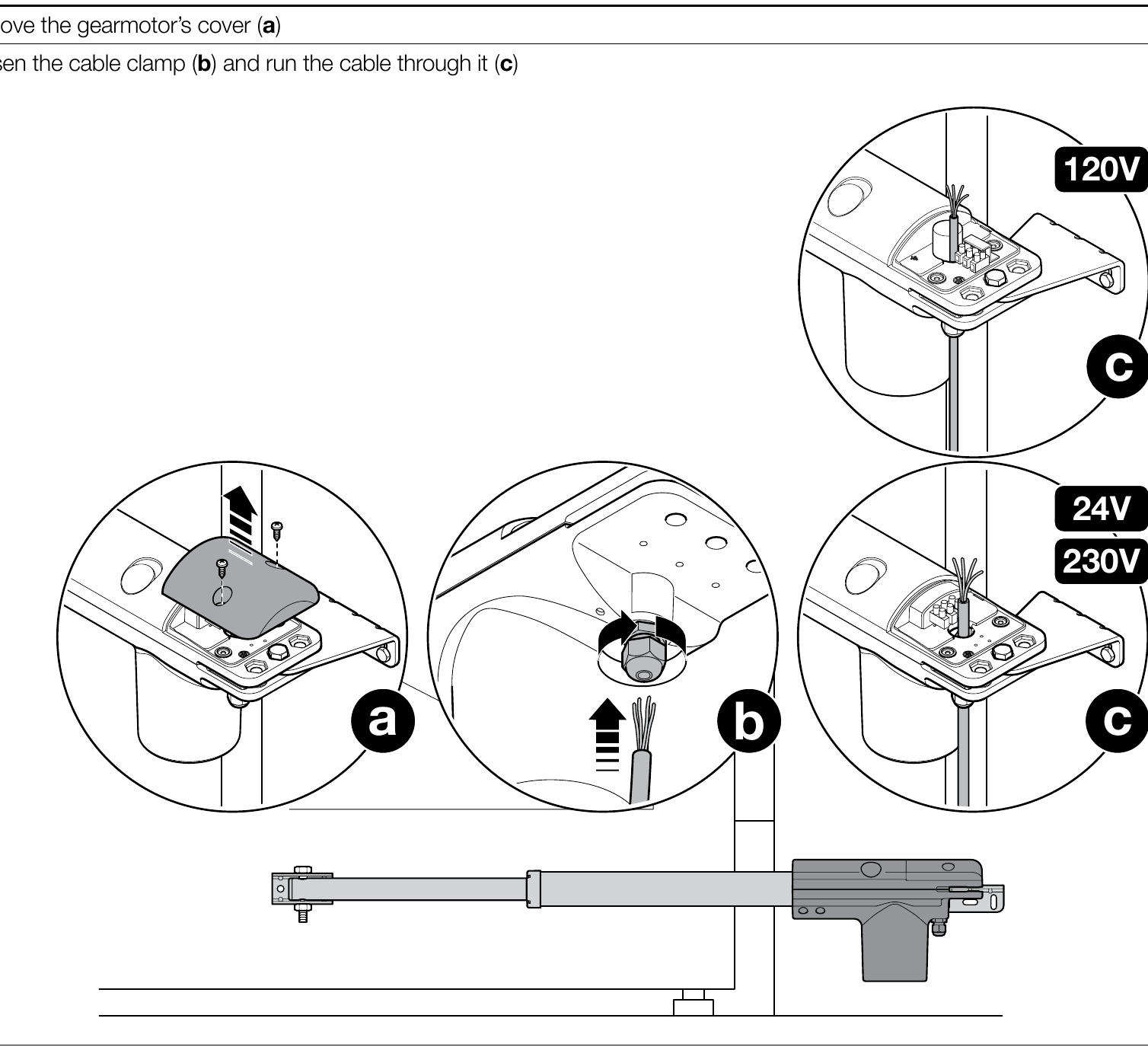 NICE TOO 230 V – presse-étoupe et dispositif anti-traction NICE TOO 230 V – presse-étoupe et dispositif anti-traction