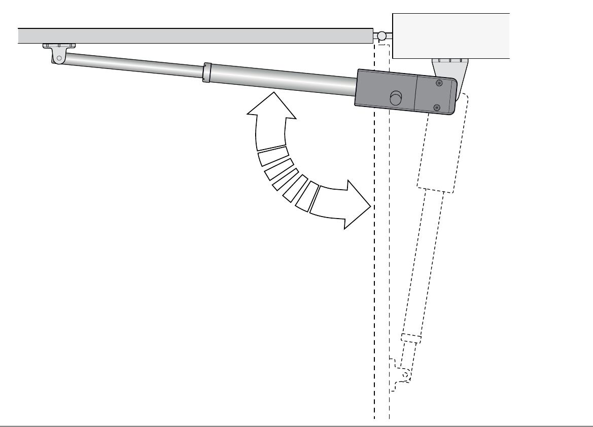 NICE TOO – handmatige controle van het openen en de mechanische poortaanslag NICE TOO – handmatige controle van het openen en de mechanische poortaanslag