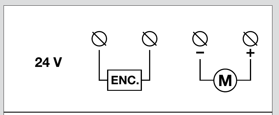 NICE Toona 6–7 – schéma d’origine du moteur 24 V et de l’encodeur NICE Toona 6–7 – schéma d’origine du moteur 24 V et de l’encodeur