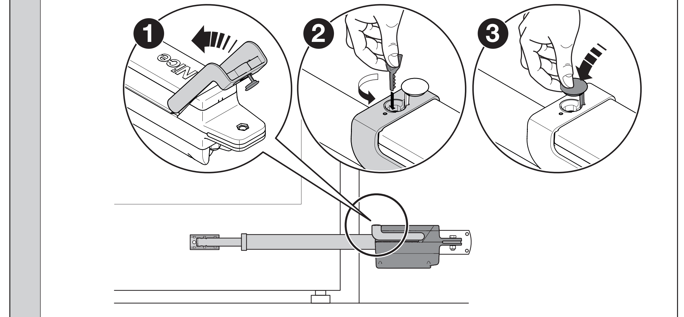 TITAN TTN6024HS : reverrouillage du moteur