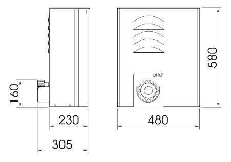 TUB3500 – originele maattekening in millimeters TUB3500 – originele maattekening in millimeters