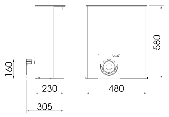 TUB4000 – originele maattekening in millimeters TUB4000 – originele maattekening in millimeters