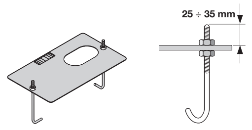 ROX – ankers van de montageplaat, bovenste schroefdraad 25–35 mm ROX – ankers van de montageplaat, bovenste schroefdraad 25–35 mm