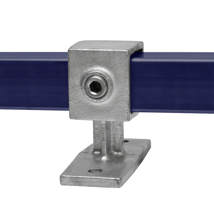 Support pour tube carré 40x40mm à fixer au mur