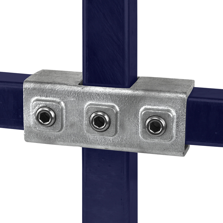 Raccord en croix pour tube carré 40x40mm