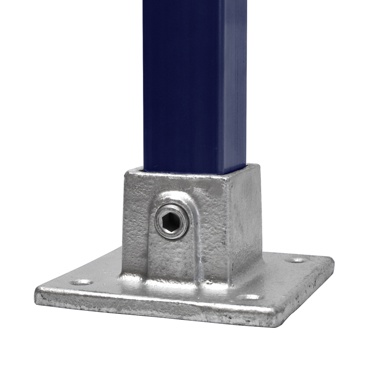 ancrage pour tube carré