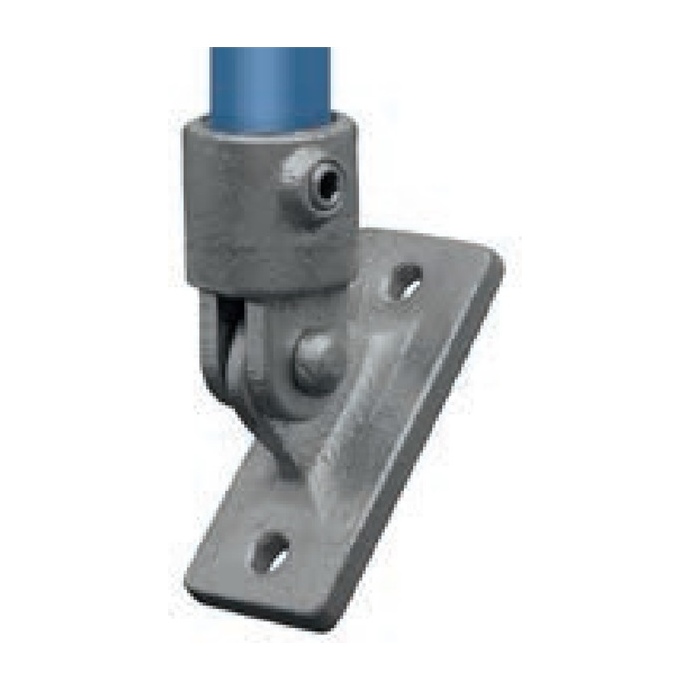 Support orientable galvanisé pour tube de 42,4 mm, à fixer au mur