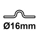 Wielen voor U16-rail
