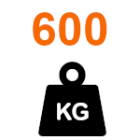 Poids du portail jusqu’à 600 kg