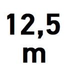 Largeur de passage jusqu’à 12,5 m