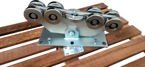 Draagwagen voor C-profiel 140x140x6 voor schuifpoort