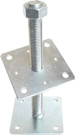 Pied de poteau à platine supérieure libre