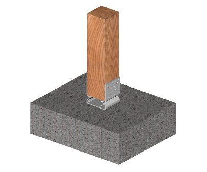 Exemple d’utilisation d’un ancrage statique en U de 60 mm avec nervure de renfort