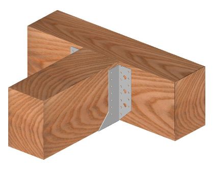 Voorbeeld van het gebruik van een vaste balkdrager Voorbeeld van het gebruik van een vaste balkdrager