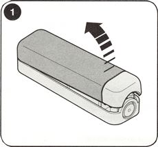 1. Open de fotocel 1. Open de fotocel