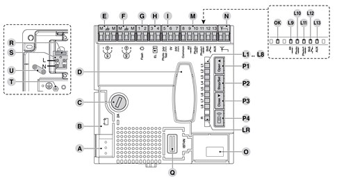 Besturingseenheid MCA2R10 van besturingskast MC424LR10 Besturingseenheid MCA2R10 van besturingskast MC424LR10