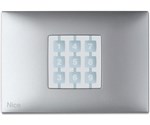 NICE NiceWay Opla Opla-R WRA boîtier rectangulaire pour bouton, couleur aluminium