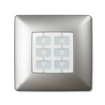 NICE NiceWay Opla Opla-S WSA vierkante drukknopbehuizing, kleur aluminium