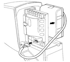 2. Sluit de accu aan op de aansluiting en plaats deze naast de besturingseenheid 2. Sluit de accu aan op de aansluiting en plaats deze naast de besturingseenheid