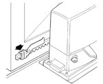 Eindstops op de tandheugel monteren