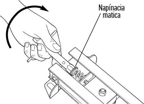 1. Avant d’assembler le rail, desserrez l’écrou de tension :