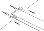 Dans un mur, vous pouvez utiliser des chevilles et des vis.