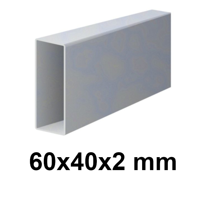 Verzinkt profiel 60 × 40 × 2 mm