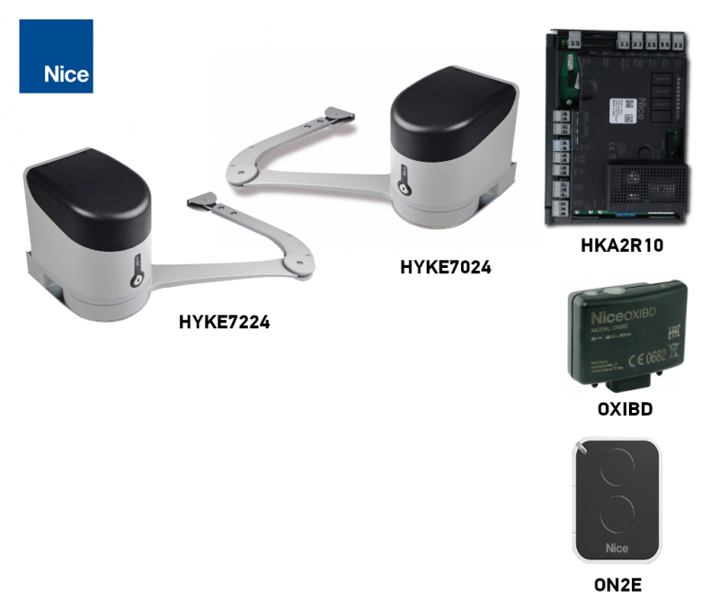 Kit NICE HYKE pour 2 vantaux