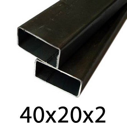 Stalen kokerprofiel 40 × 20 × 2 mm