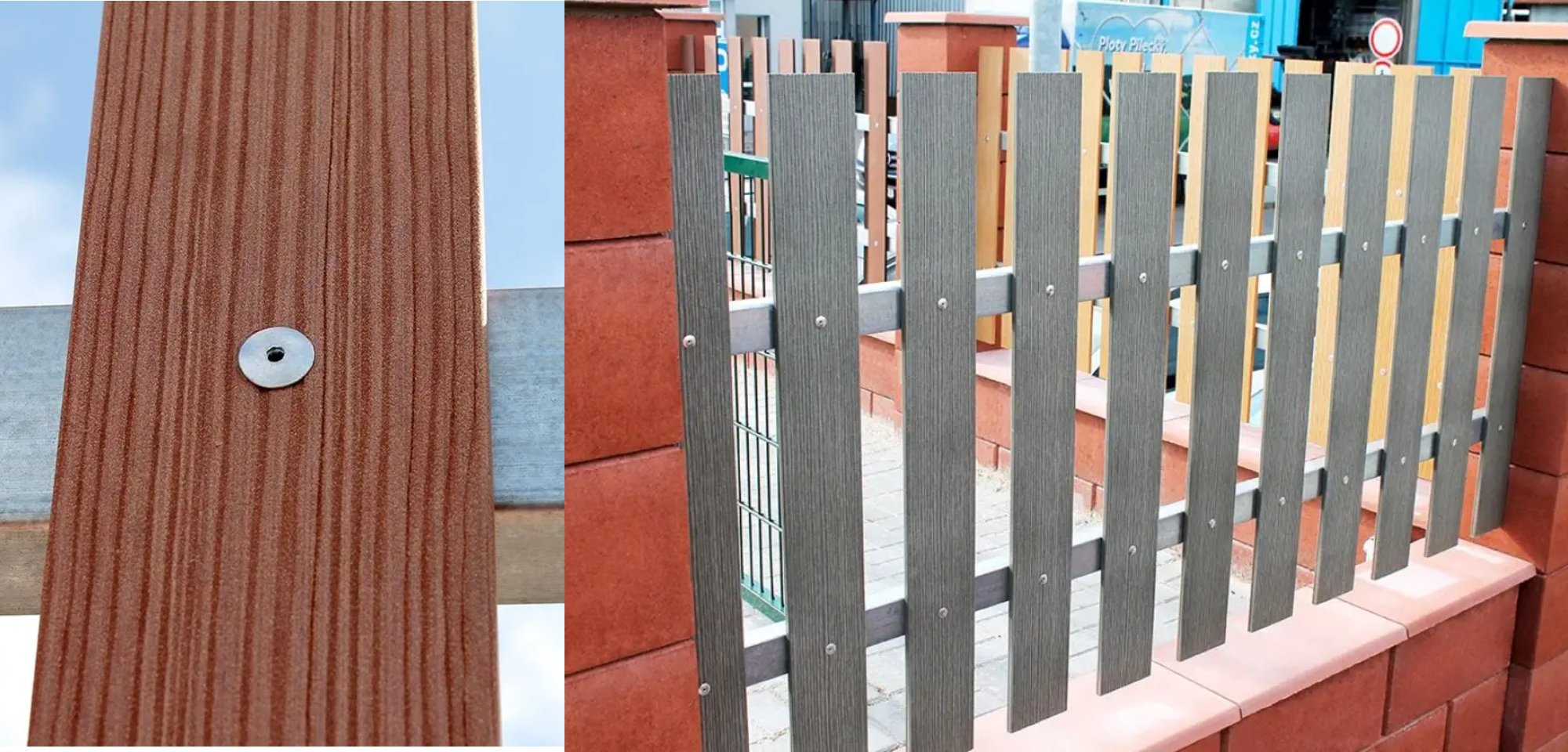 Utilisation des rivets sur la lame de clôture Pilwood