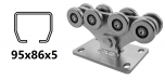 Chariot CAIS SPEED ME pour profil en C 95 × 86 × 5 mm