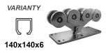 Chariot CAIS SPEED L pour profil en C 140 × 140 × 6 mm