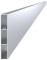 Lame de clôture en aluminium 100x16 mm, forme rectangulaire, sans traitement de surface, 6 m
