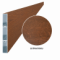 Aluminium schuttinglamel 100x16 mm, houtdecor TEPIRA (Noten), met structuur, 2 m