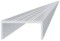 Profil de fixation en aluminium pour lames, forme U, largeur 50 mm, AL-UP3, 6 m