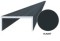 Profil de fixation en aluminium pour lames, forme en U, largeur 50 mm, AL-UP3, anthracite RAL7016, 3 m