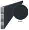 Aluminium schuttinglamel 100x16 mm, antraciet RAL7016, glad oppervlak