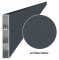 Aluminium schuttinglamel 100x16 mm, antraciet RAL7016, met structuur, 2 m
