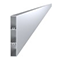 Aluminium schuttinglat 100x16 mm, rechthoekig, onbehandeld, 2 m