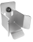 Butée basse pour profil en C 73x61x3,5